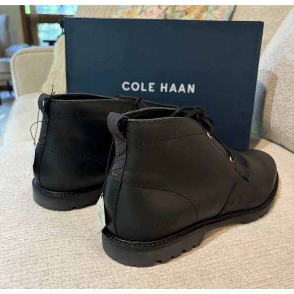 Cole Haan Midland Leather Chukka Boot Men’s Size 12M Black NIB Water Resistant main image 5